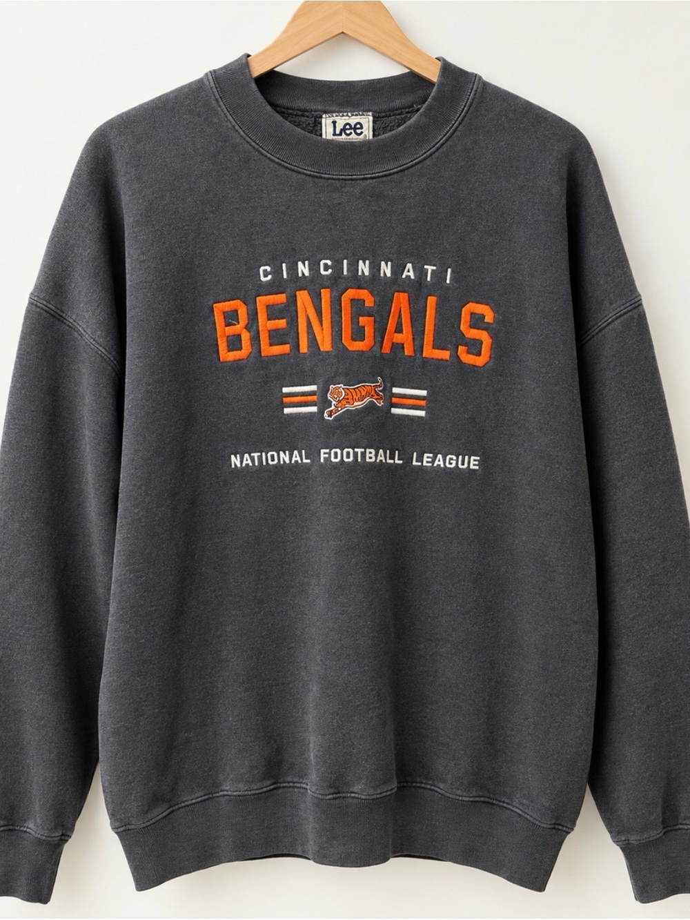 Bengals Lee Charcoal Crewneck Sweatshirt